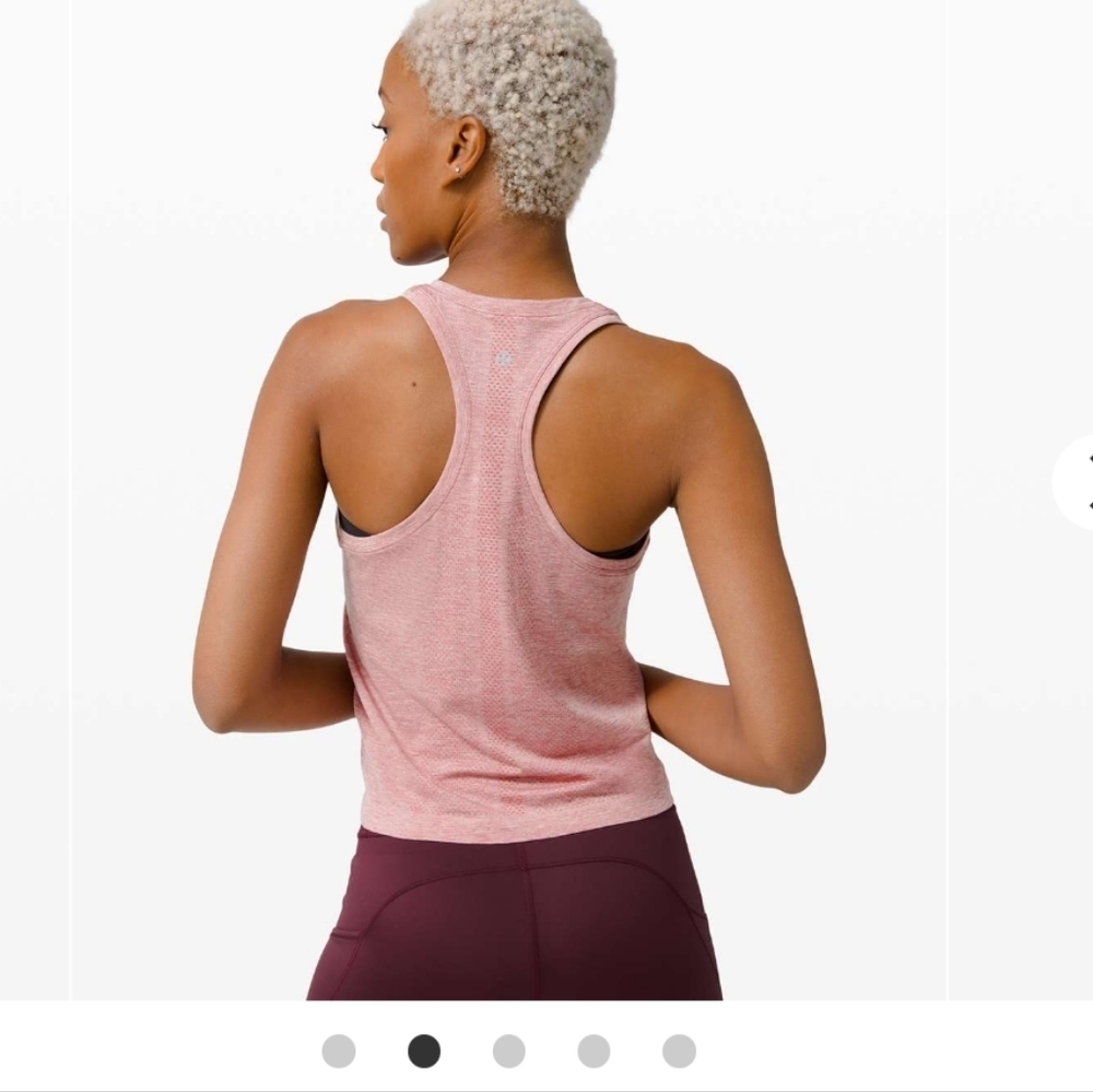 Lululemon Racerback Tank Top Swiftly Tech Race Length Pink Size 6